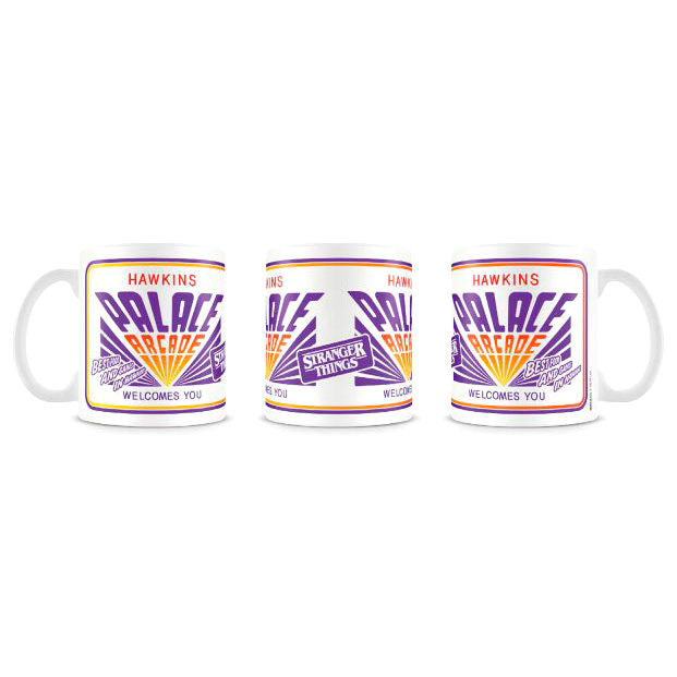 Stranger Things Hawkins Palace Arcade mug