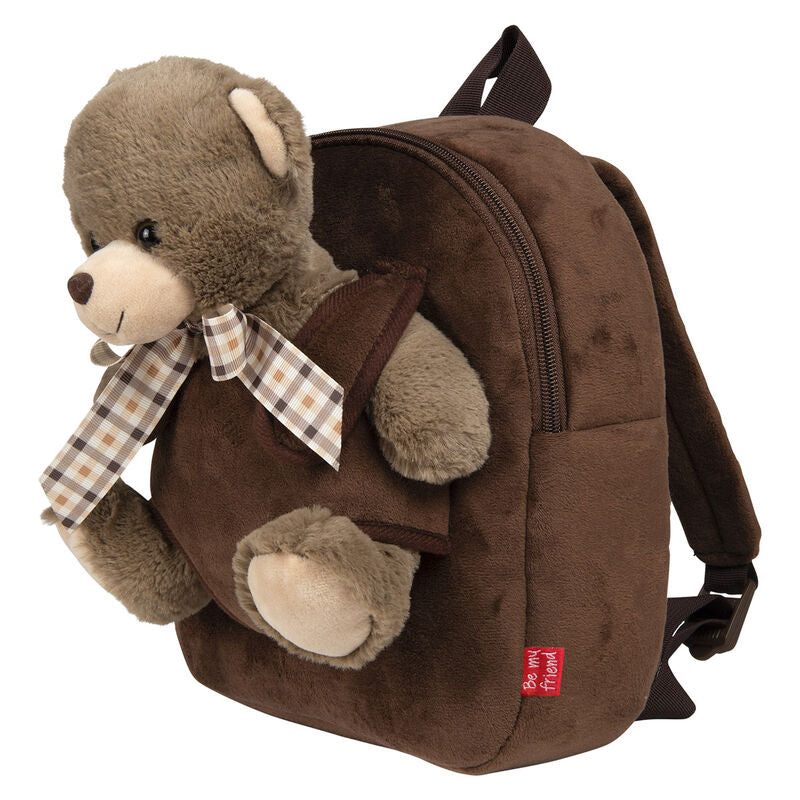 Bear Tommy backpack with plush toy 26cm