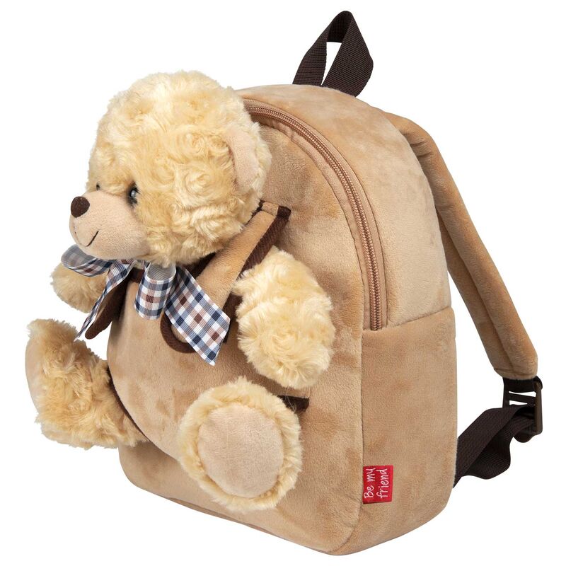 Bear Belly backpack with plush toy 26cm