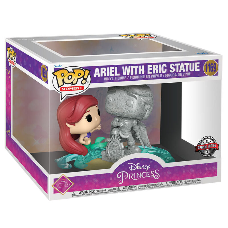 POP figure Disney Ultimate Princess The Little Mermaid Ariel & Statue Eric Exclusive