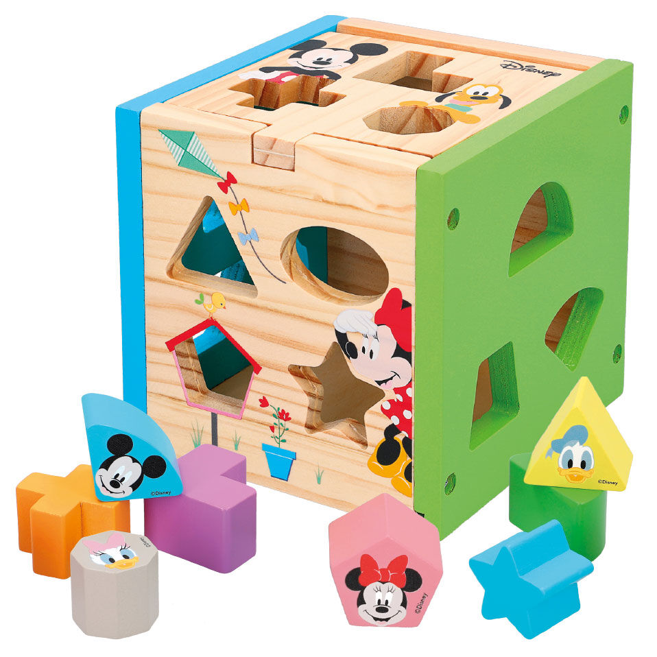Disney Mickey Minnie wooden cube forms