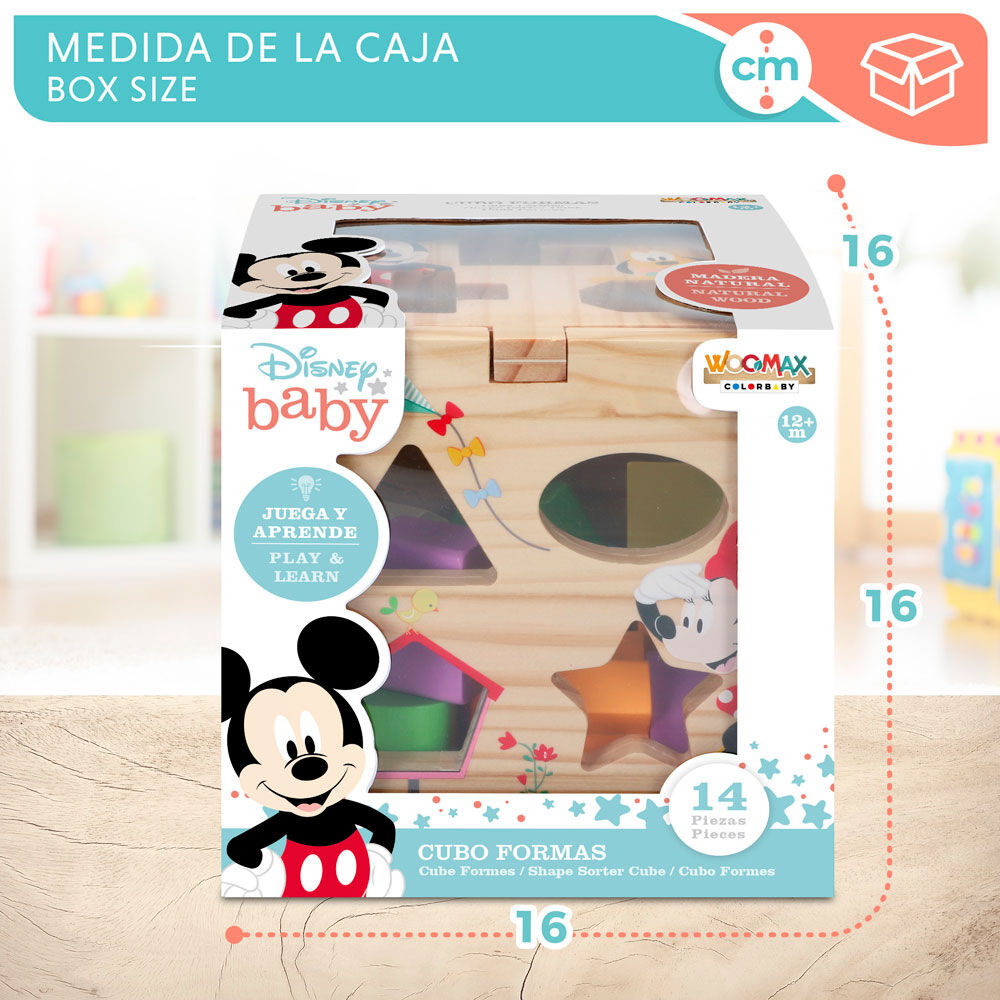 Disney Mickey Minnie wooden cube forms