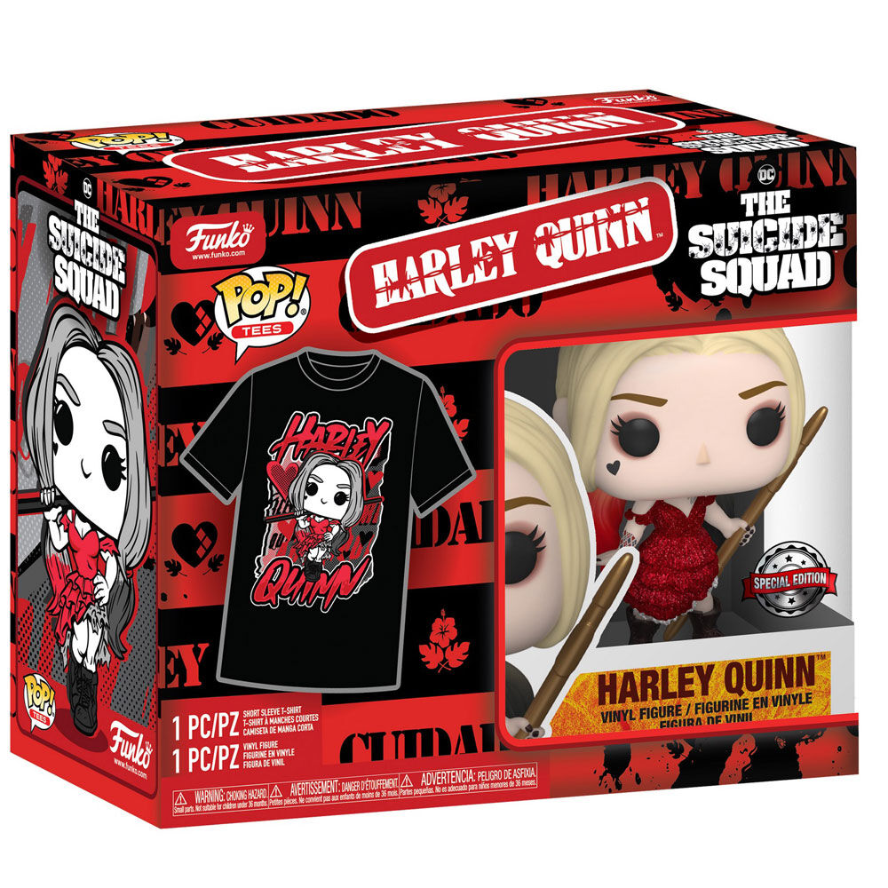 Set figure POP & Tee DC Comics Escuadron Suicida Harley Quinn