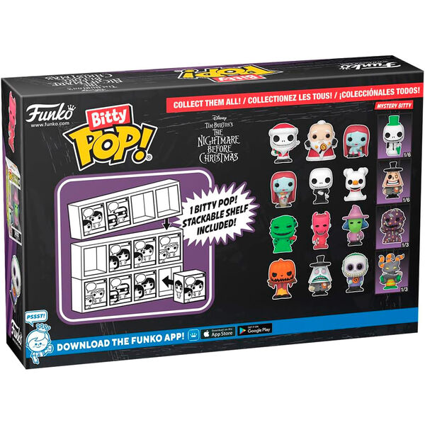 Blister 4 figures Bitty POP Disney Nightmare Before Christmas Santa Jack