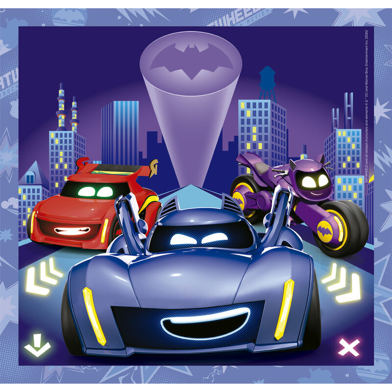 DC Comics Batwheels puzzle 3x48pcs