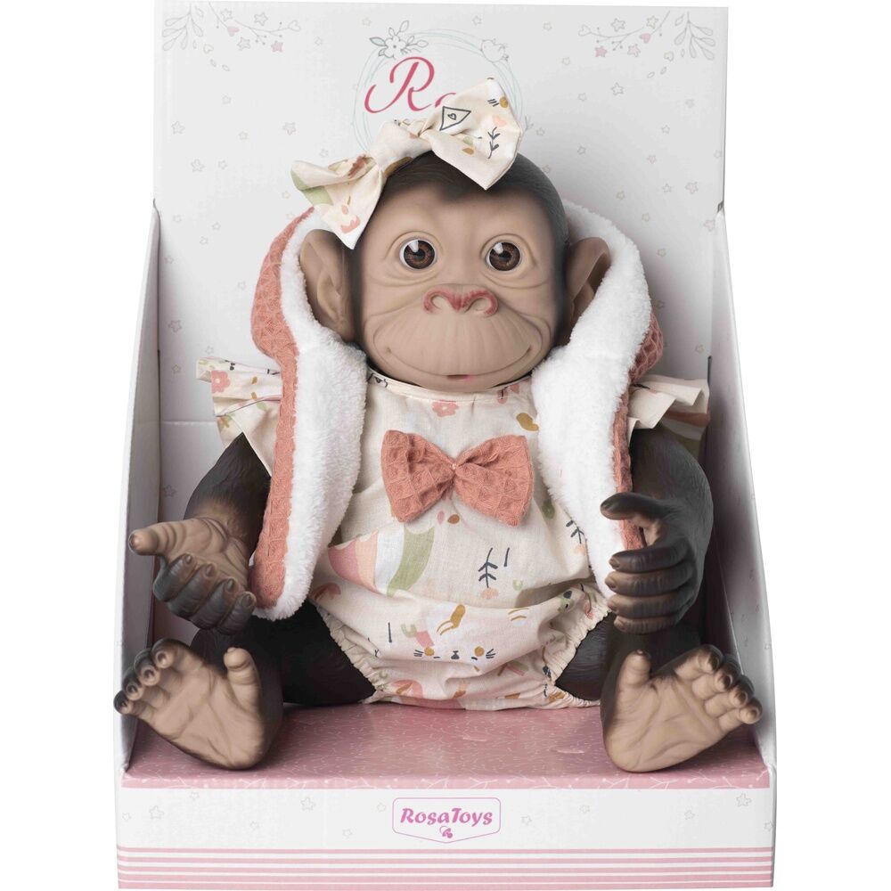 Baby doll reborn monkey romper and waistcoat