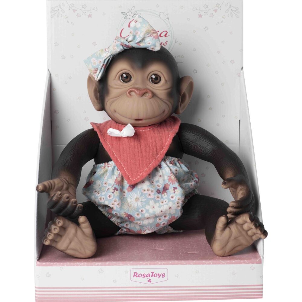 Baby doll reborn monkey orange pololo and bib