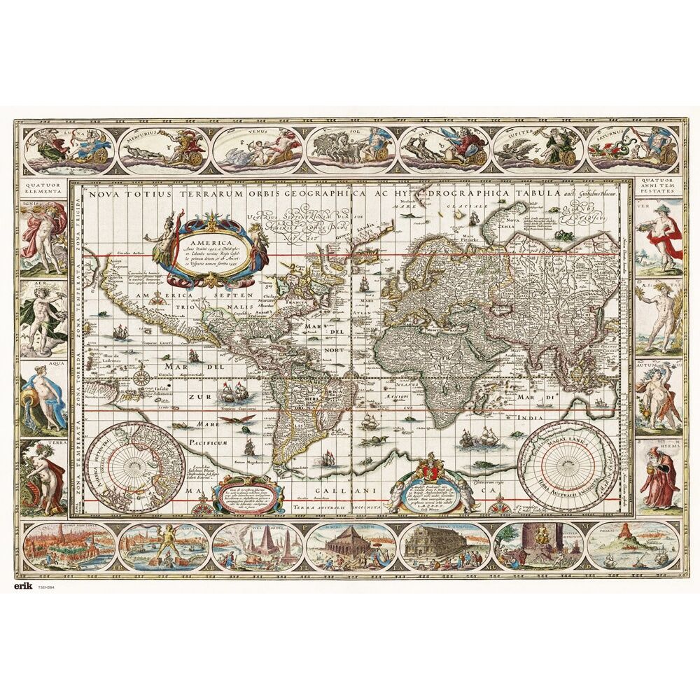 Ancient World Map Desk mat