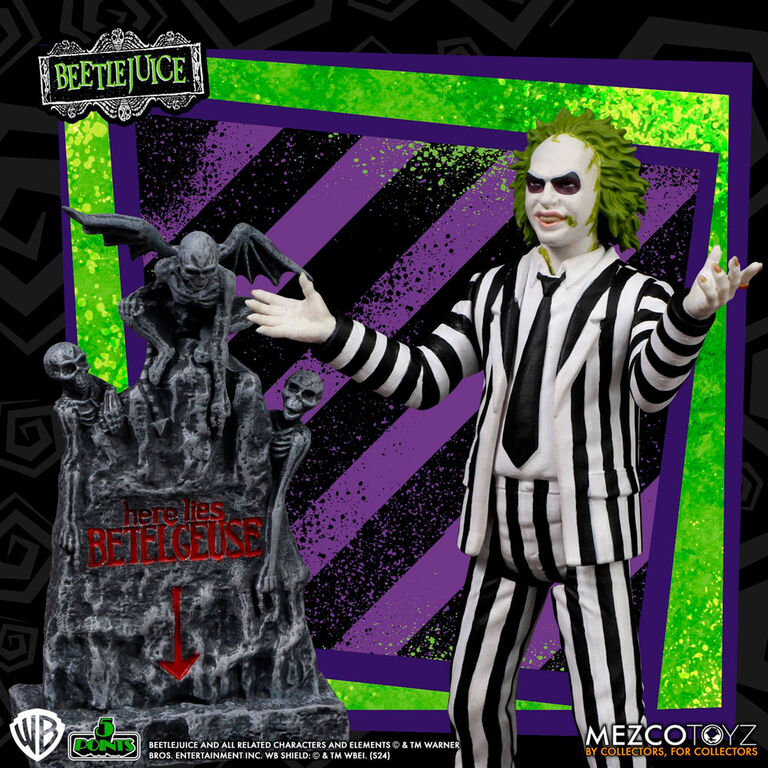 Beetlejuice - Beetlejuice Striped Suite figure 9,5cm