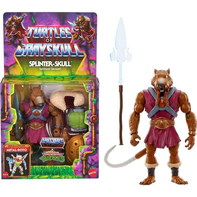 Masters of the Universe Turtles of Grayskull Splinter-Skull figure 14cm