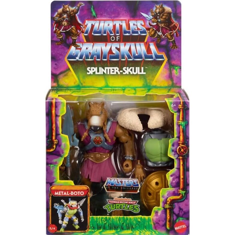 Masters of the Universe Turtles of Grayskull Splinter-Skull figure 14cm
