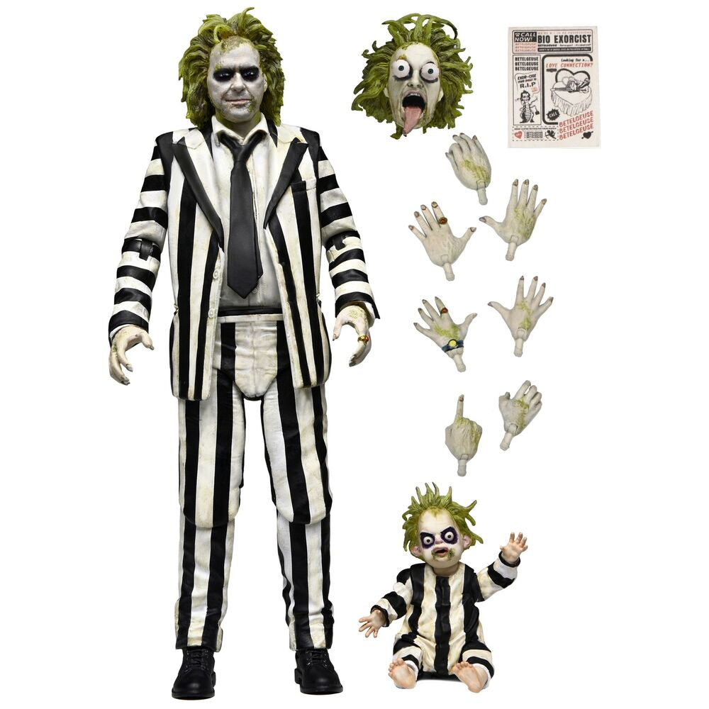 Beetlejuice - Beetlejuice Striped Suit Ultimate figure 18cm