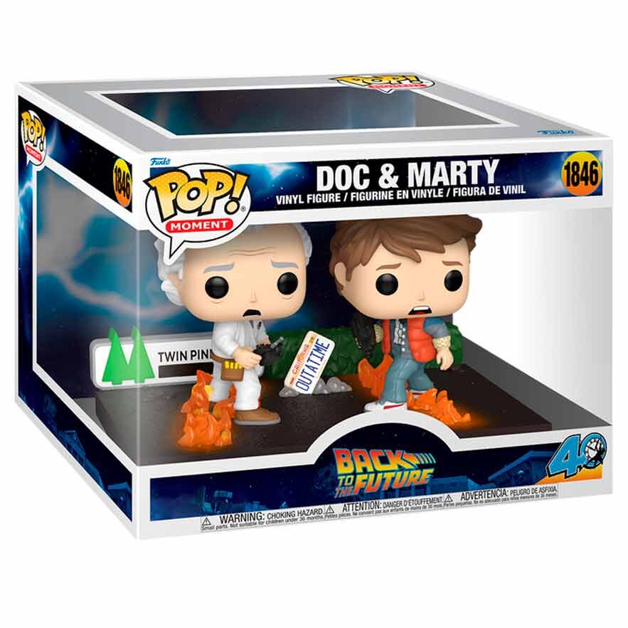 POP figure Moments Back to the Future Doc & Marty