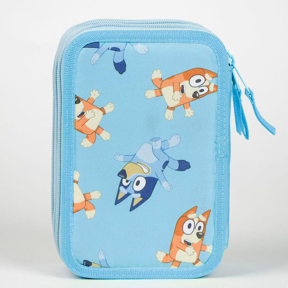 Bluey triple pencil case