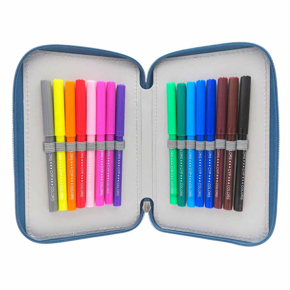 Atletico de Madrid triple pencil case
