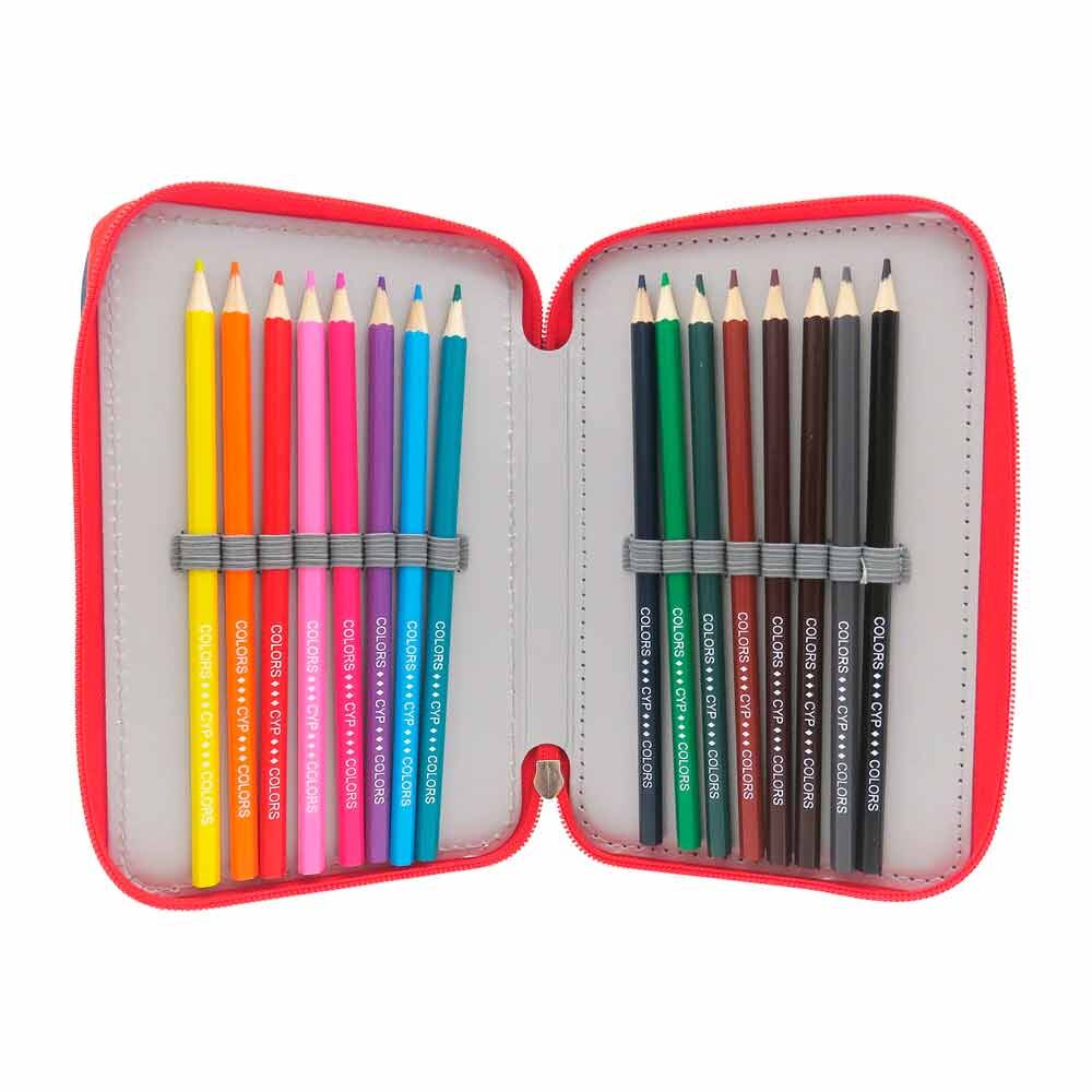 Atletico de Madrid triple pencil case