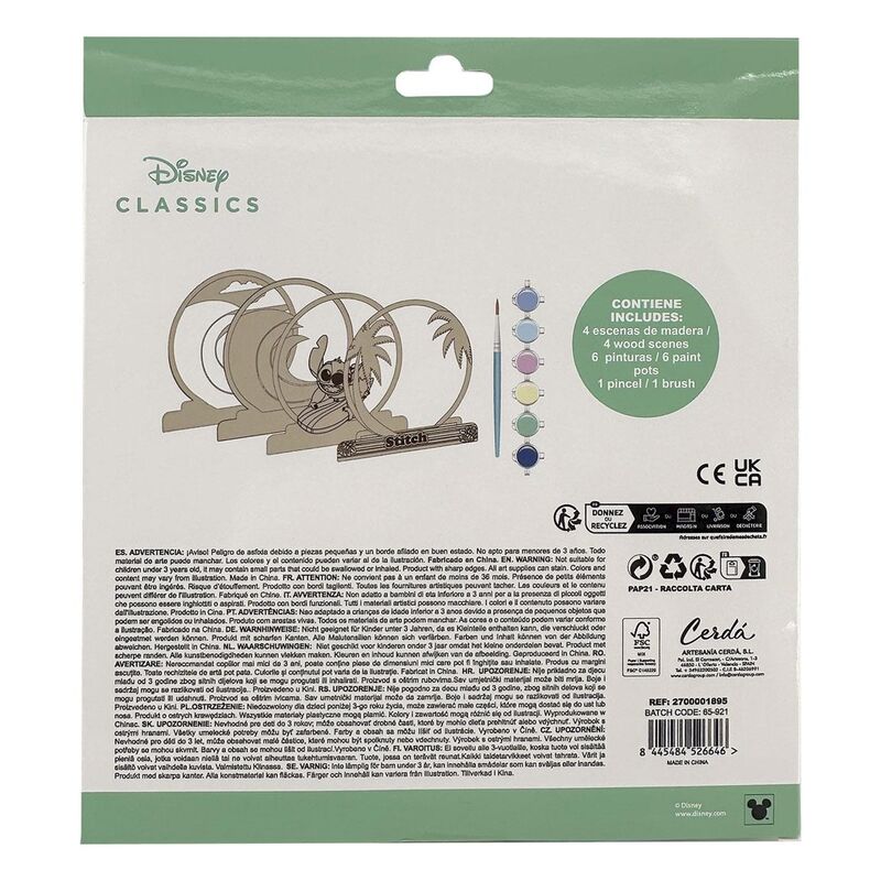 Disney Stitch colouring figure