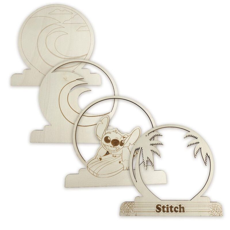 Disney Stitch colouring figure
