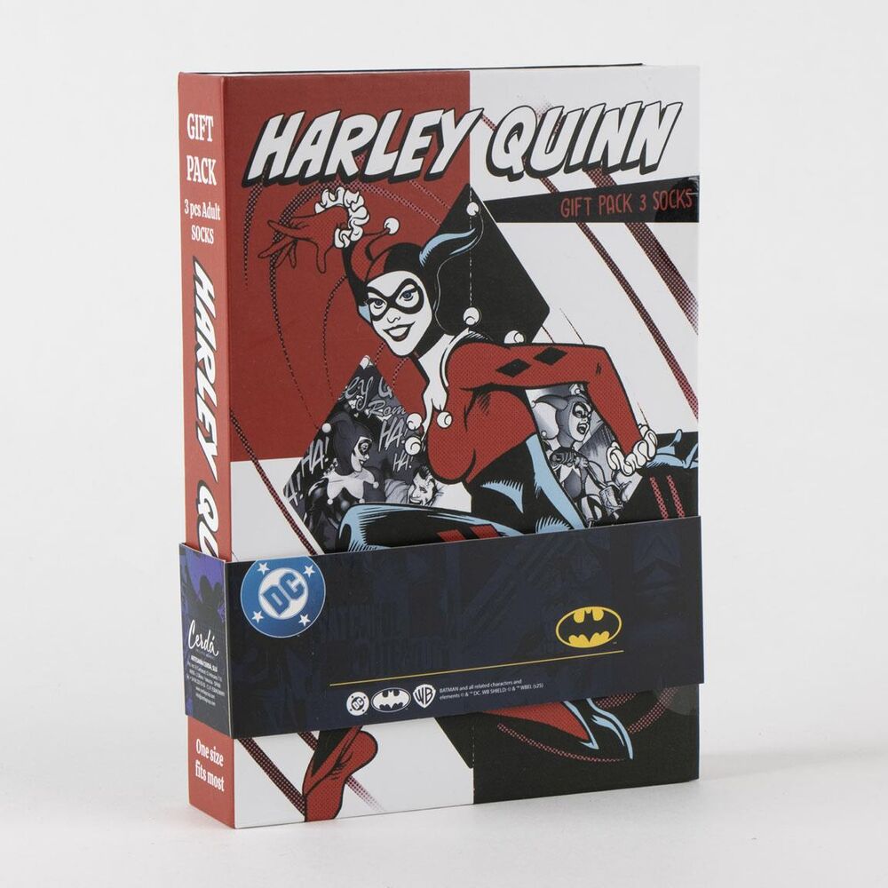 DC Comics Harley Quinn pack 3 adult socks