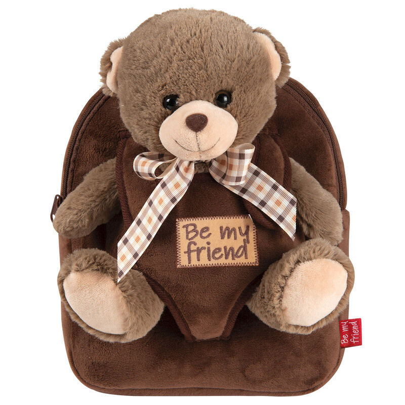 Bear Tommy backpack with plush toy 26cm