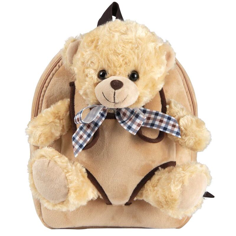 Bear Belly backpack with plush toy 26cm