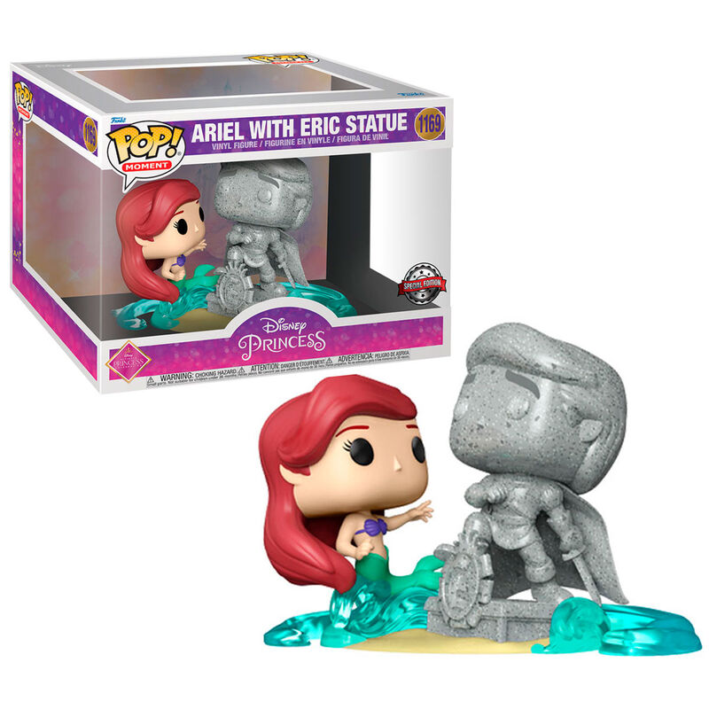 POP figure Disney Ultimate Princess The Little Mermaid Ariel & Statue Eric Exclusive