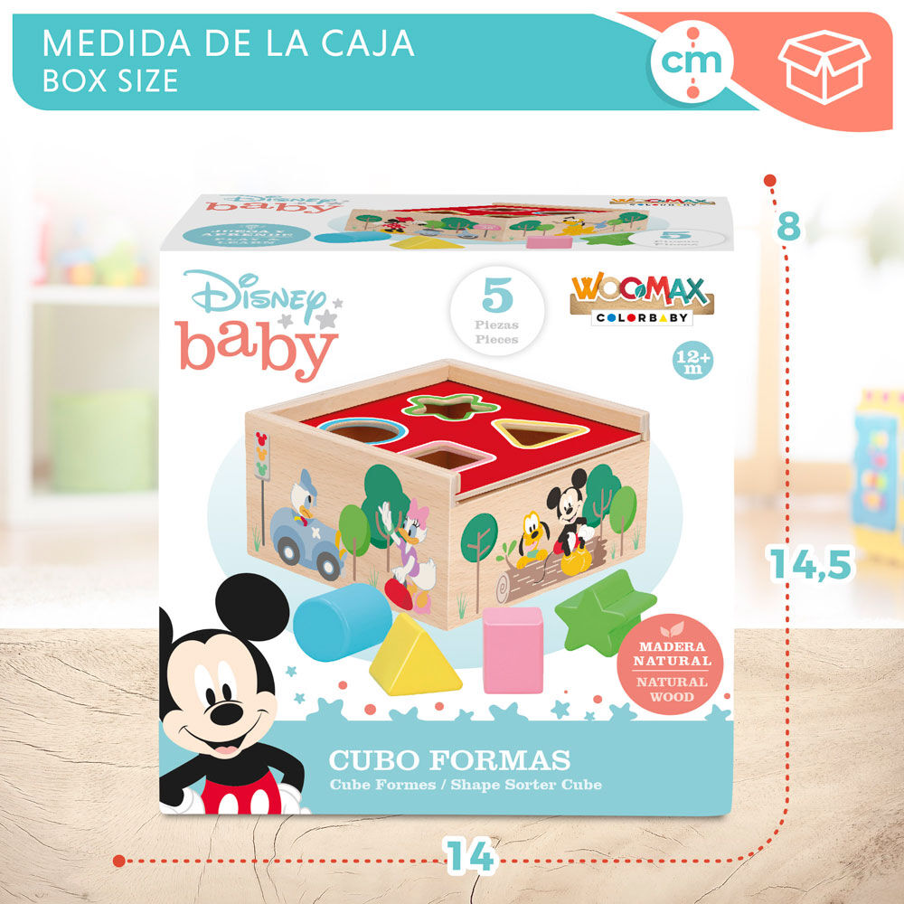 Disney Mickey Minnie wooden cube forms