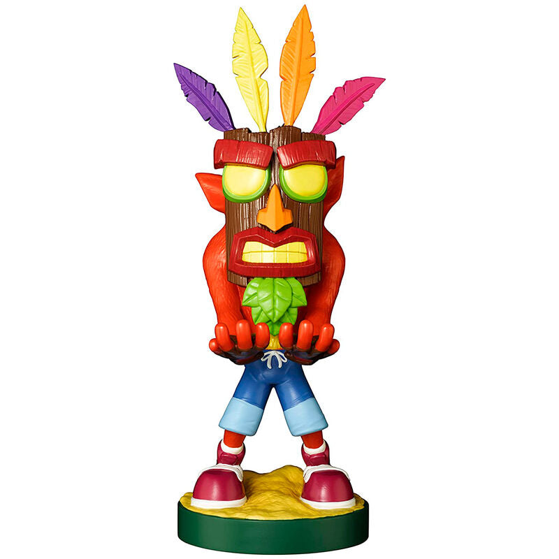 Crash Bandicoot Aku Aku figure clamping bracket Cable guy 20cm
