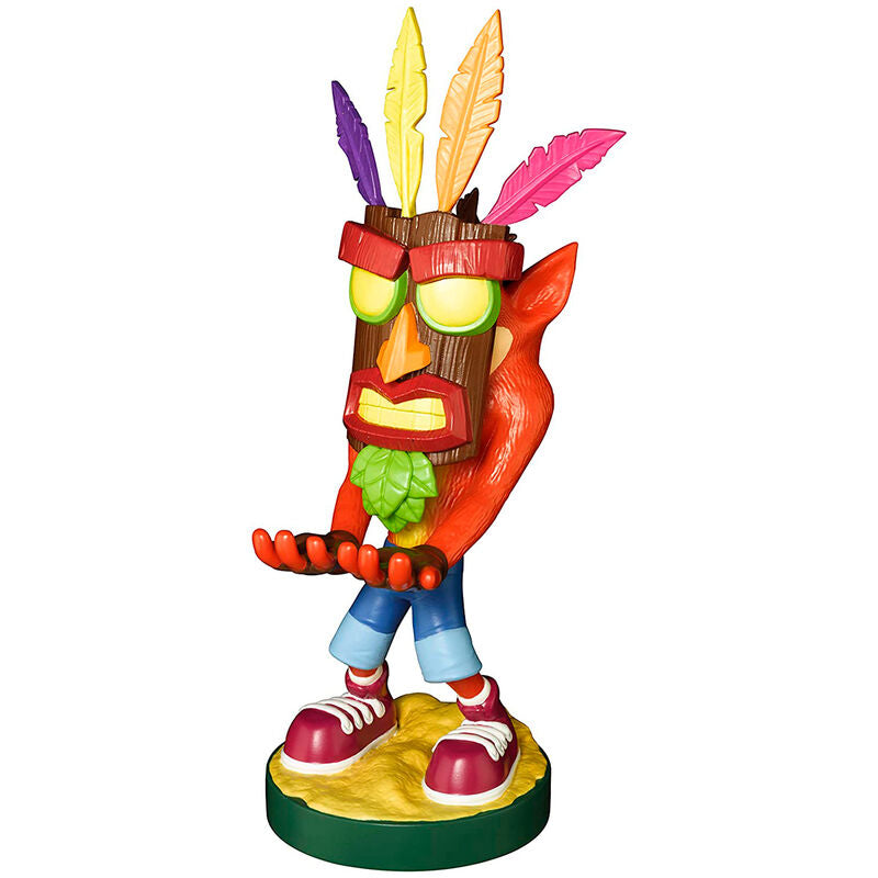 Crash Bandicoot Aku Aku figure clamping bracket Cable guy 20cm