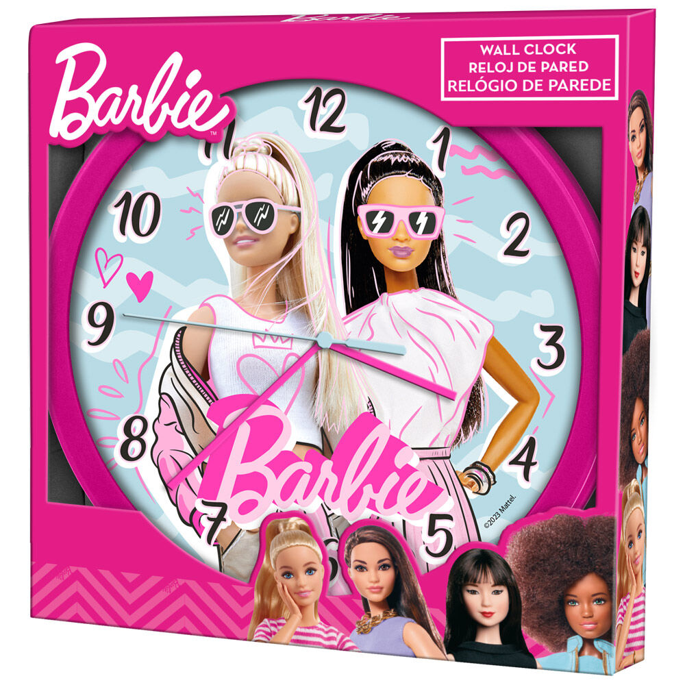 Barbie wall clock