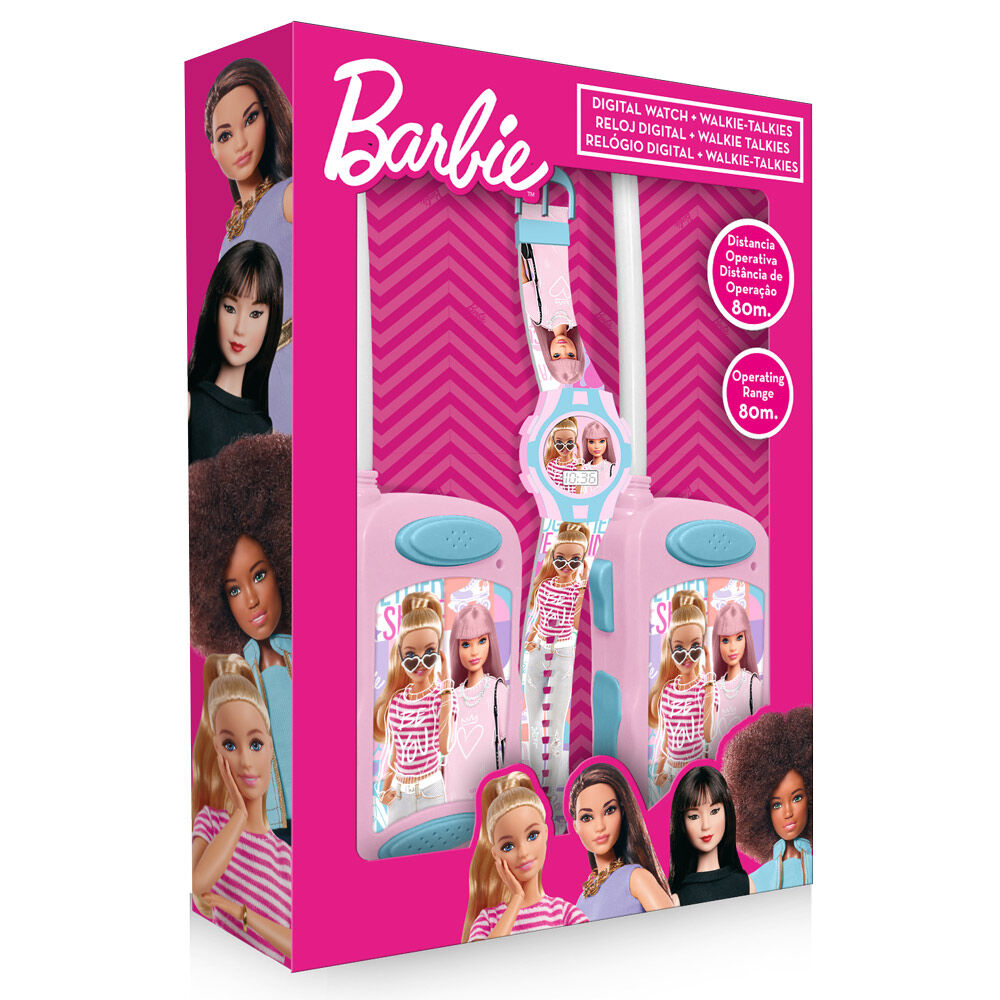 Barbie Digital Watch + Walkie Talkie set