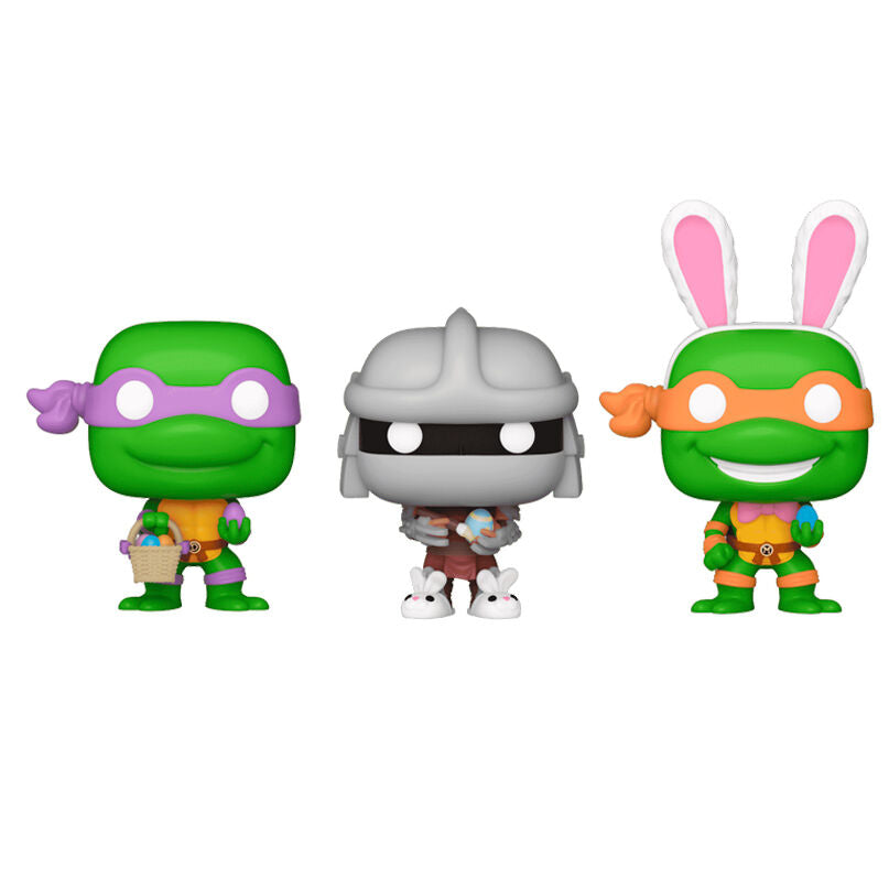 Carrot Pocket POP blister 3 figures Ninja Turtles Donatello Shredder Michelangelo easter