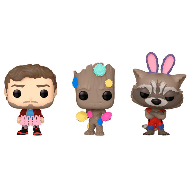 Carrot Pocket POP blister 3 figures Marvel Guardians of the Galaxy easter