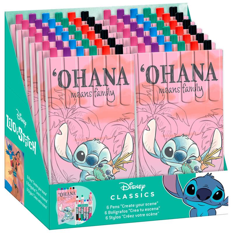 Disney Stitch blister 6 pens
