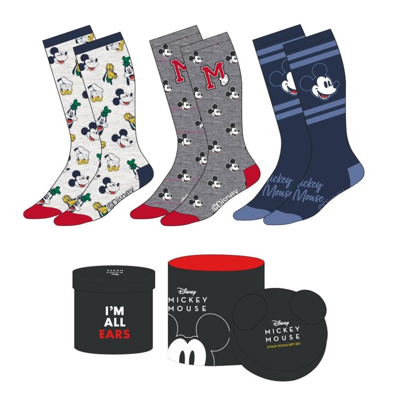 Disney Mickey pack 3 adult socks