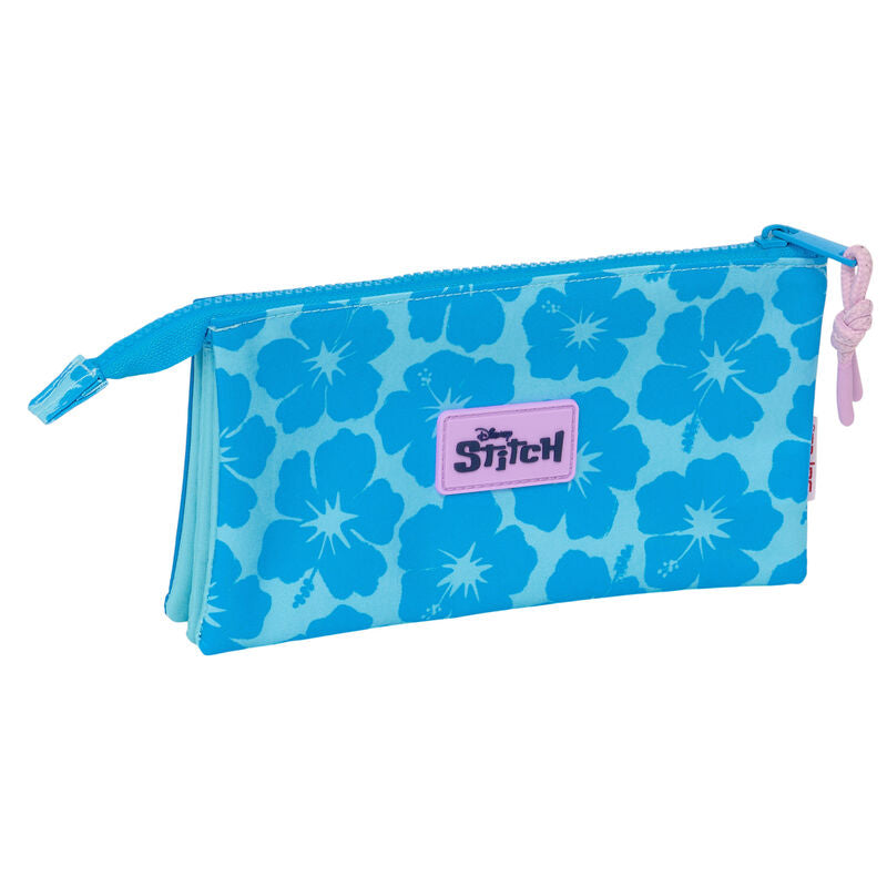 Disney Stitch Hawaii triple pencil case