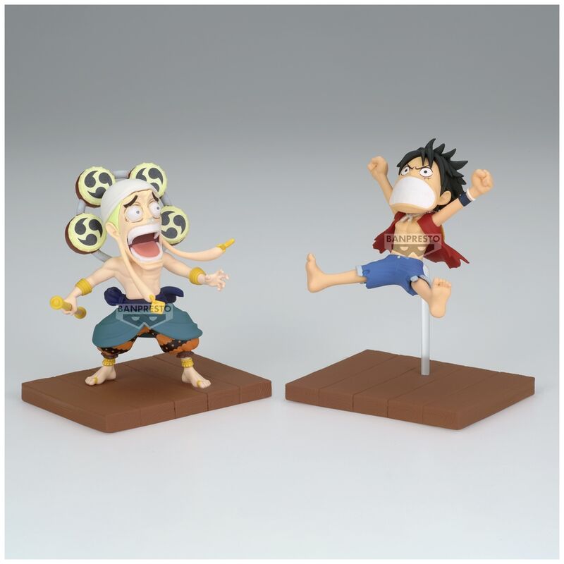 One Piece Monkey D Luffy & Enel World Collectable figure 7cm