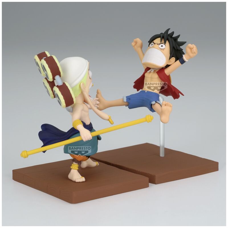 One Piece Monkey D Luffy & Enel World Collectable figure 7cm