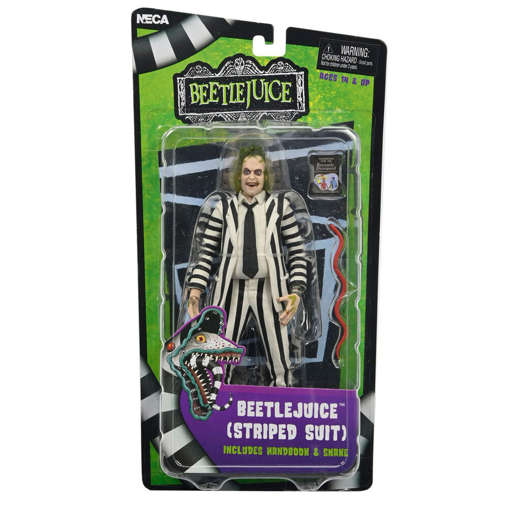 Beetlejuice - Beetlejuice 1988 Black and White Striped Suit figure 18cm