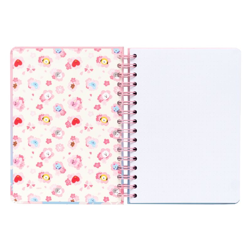 BT21 Sakura A5 notebook