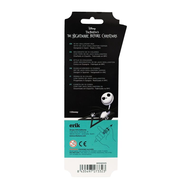 Disney the Nightmare Before Christmas Jack Skellington 10 colours 3D pen