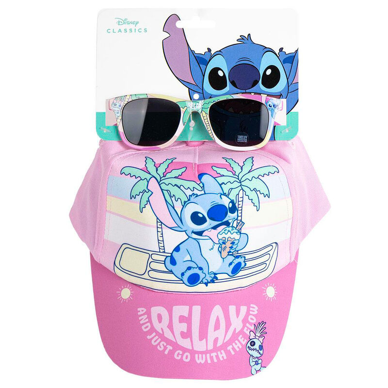 Disney Stitch set cap + sunglasses
