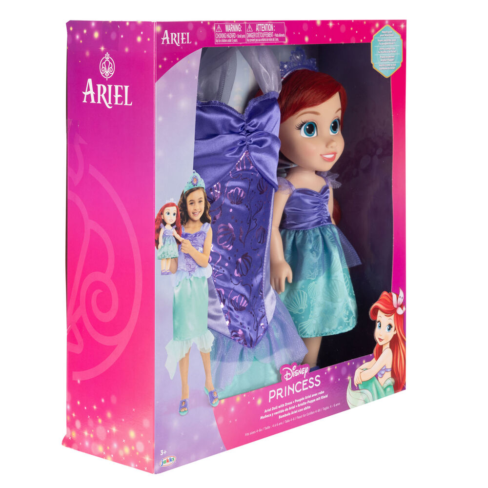Disney The Little Mermaid Ariel doll + costume 38cm