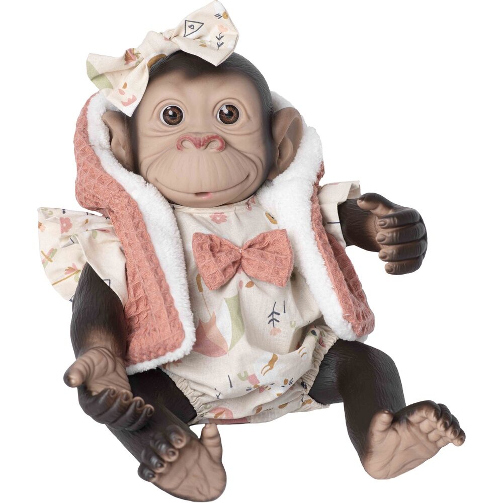 Baby doll reborn monkey romper and waistcoat