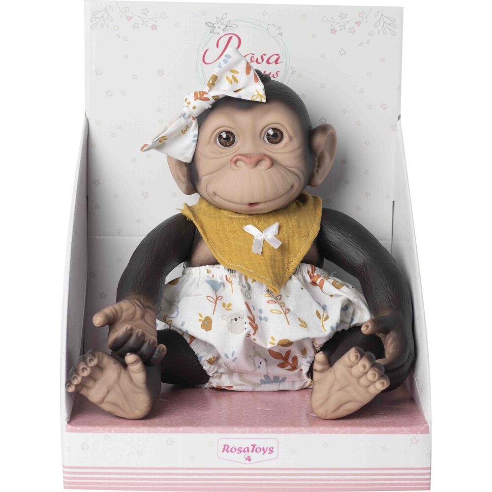 Baby doll reborn monkey yellow pololo and bib