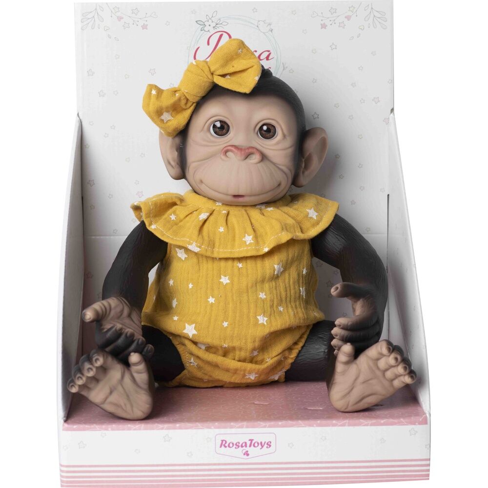 Baby doll reborn monkey yellow onesie