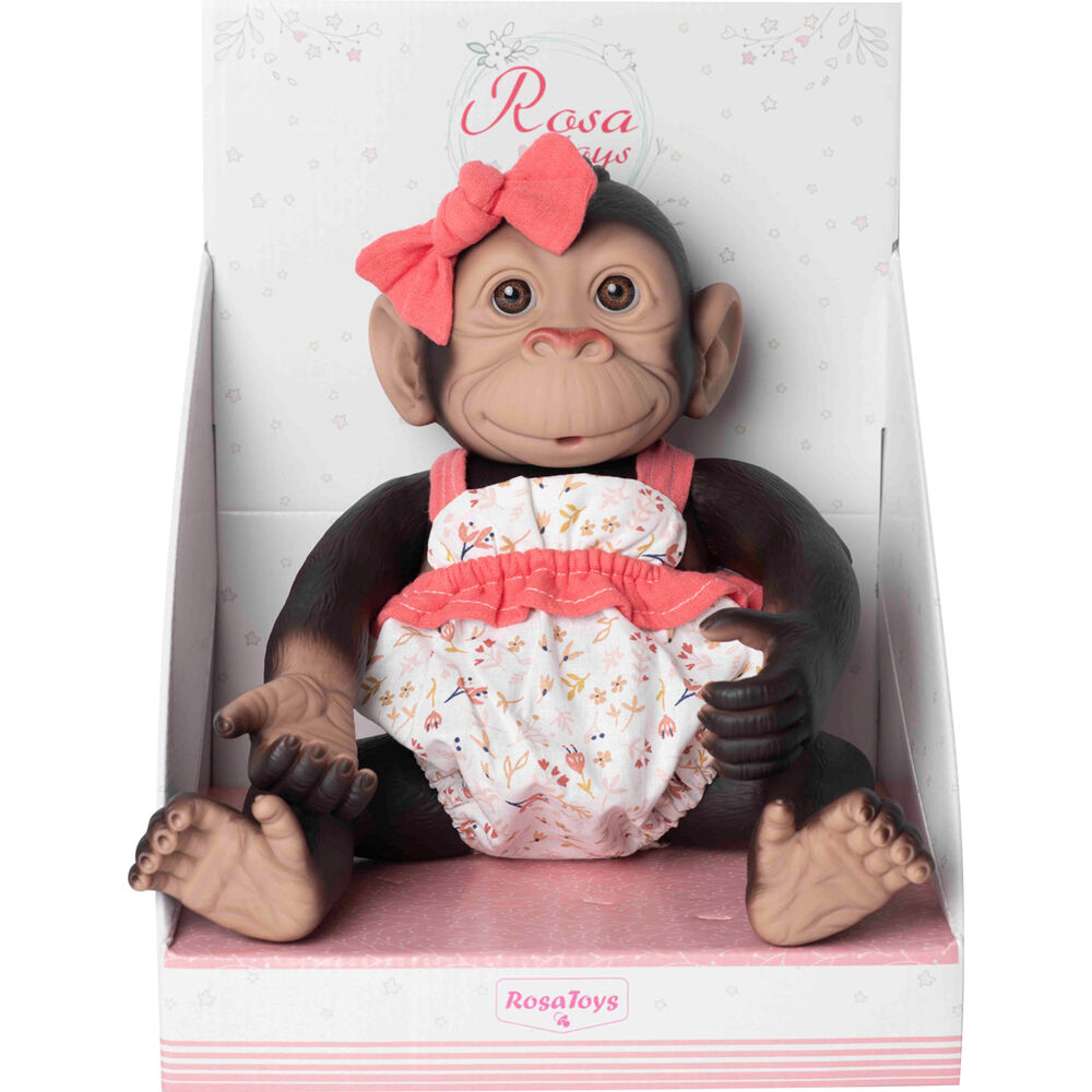 Baby doll reborn monkey orange onesie