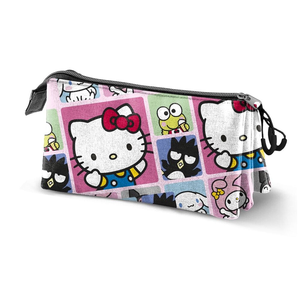 Hello Kitty Panels triple pencil case