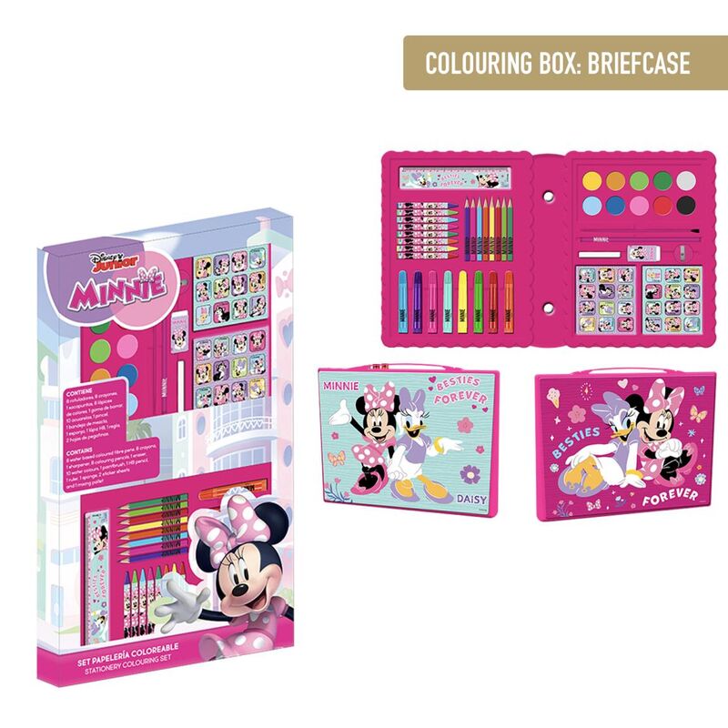 Disney Minnie colouring stationery set
