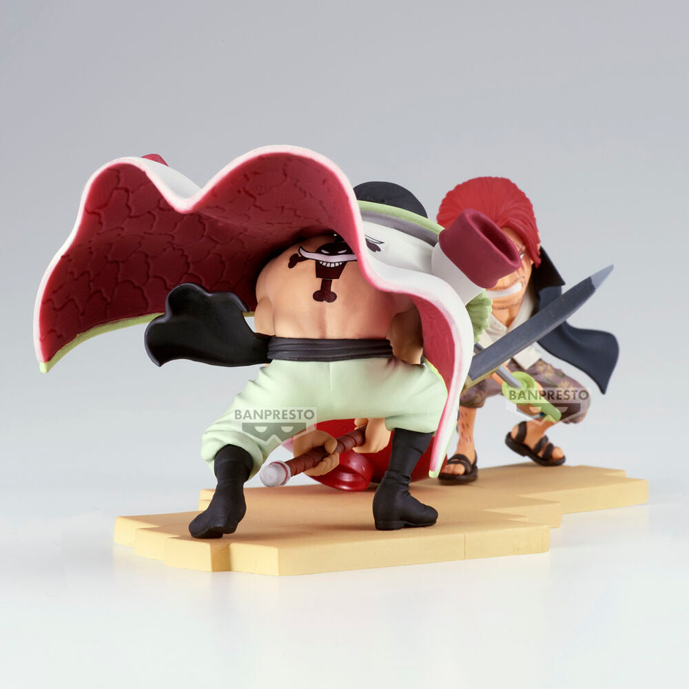 One Piece World Collectable Log Stories Edward Newgate vs. Shanks figure 13cm